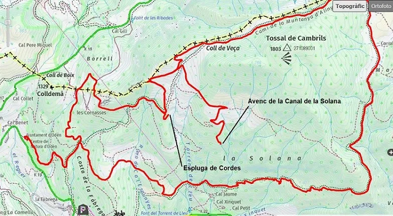 Fotografia de CANALS DE LA SOLANA, AVENC DE LES (1 de 1)