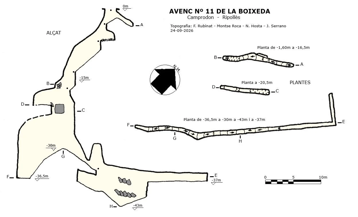 Topografia de Avenc de la Boixeda Nº11
