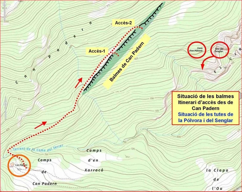 Topografia de Balmes de Can Padern