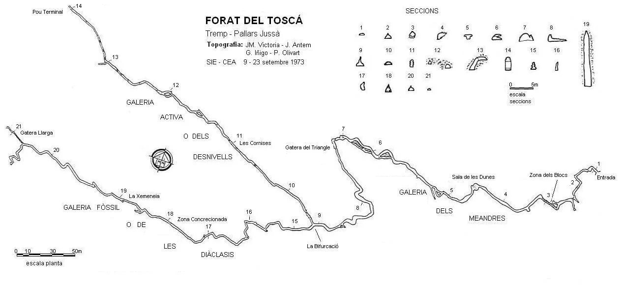 Topographie de Forat del Toscà