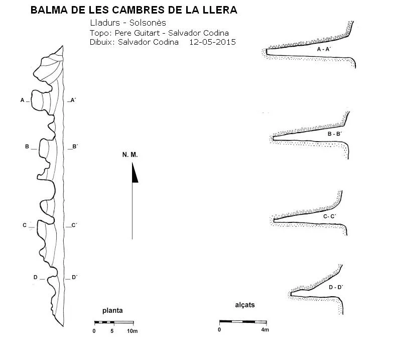 Survey of CAMBRES DE LA LLERA, BALMA DE LES