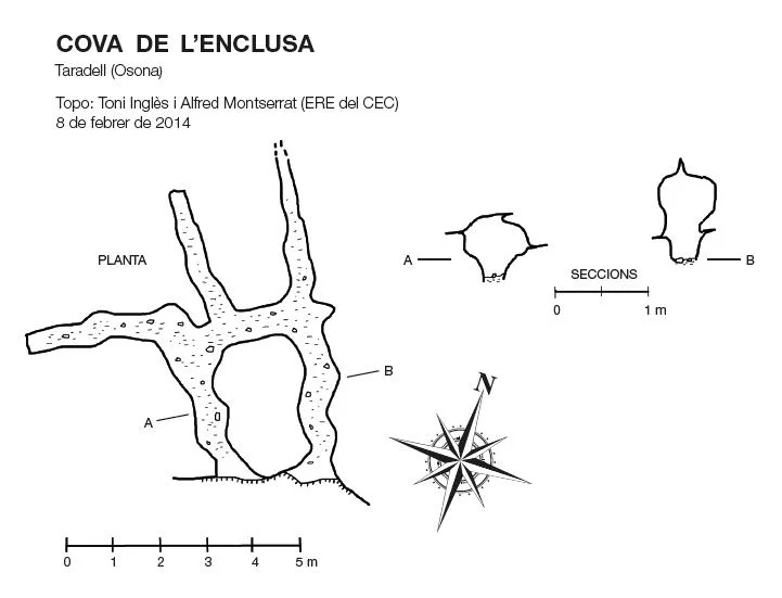 Topographie de ENCLUSA, COVA DE L'