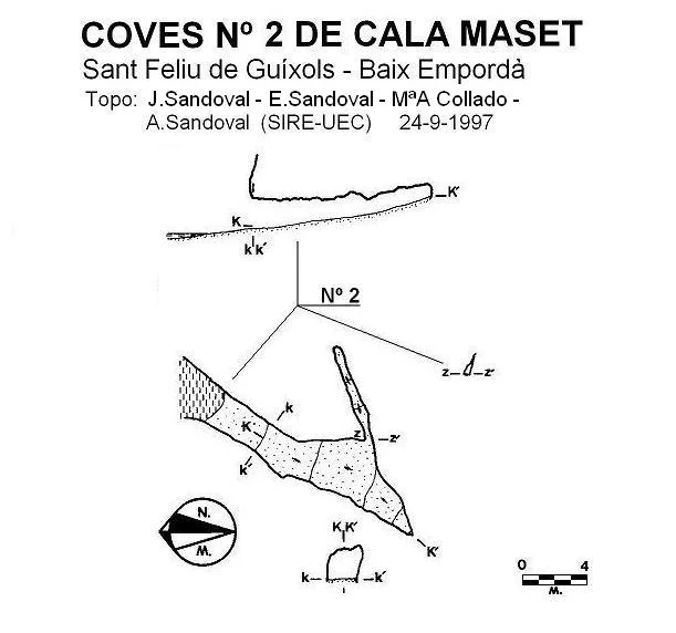 Topographie de CALA MASET, COVA Nº2 DE