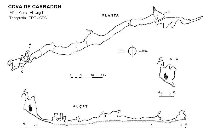 Topographie de CARRADON, COVA DE