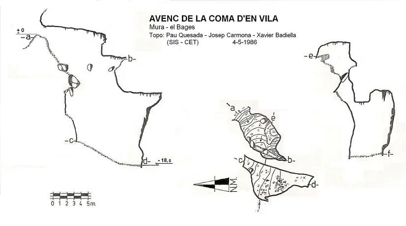 Topografia de COMA D'EN VILA, AVENC DE LA