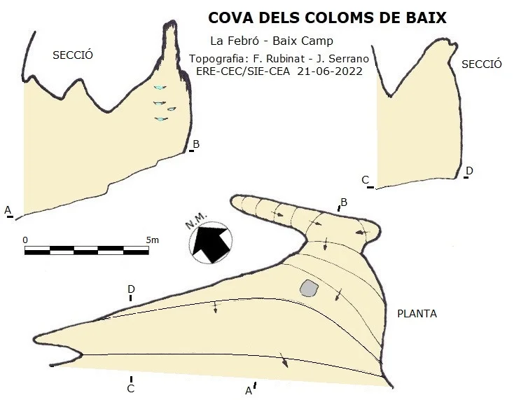 Survey of COLOMS DE BAIX, COVA DELS