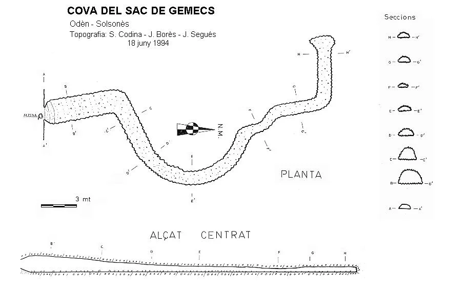 Topographie de SAC DE GEMECS, COVA DEL