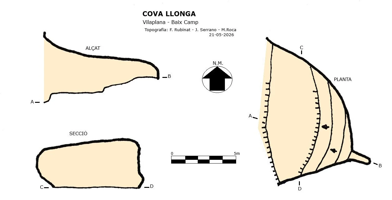 Topographie de LLONGA, COVA
