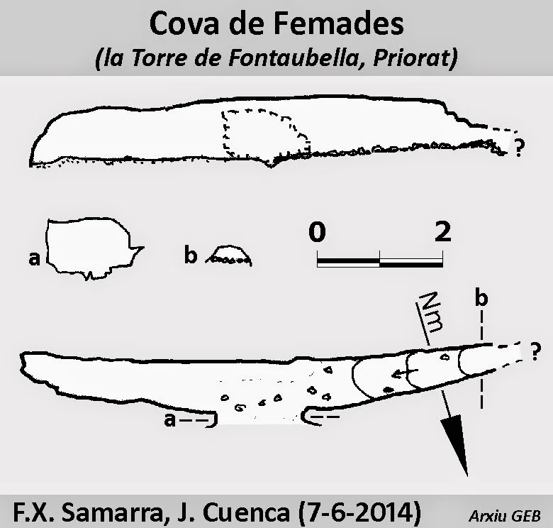 Topographie de FEMADES, COVA DE LES