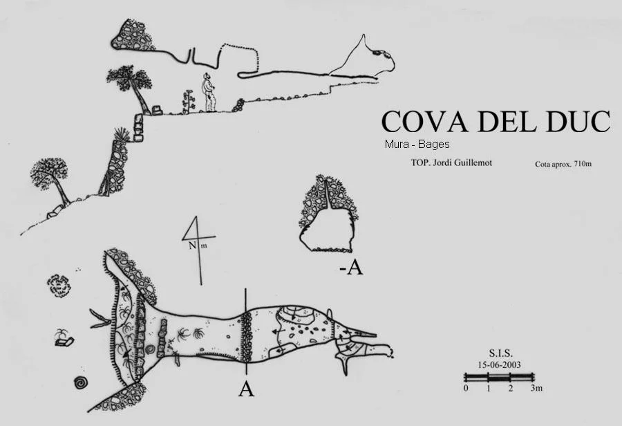 Topografia de DUC, COVA DEL