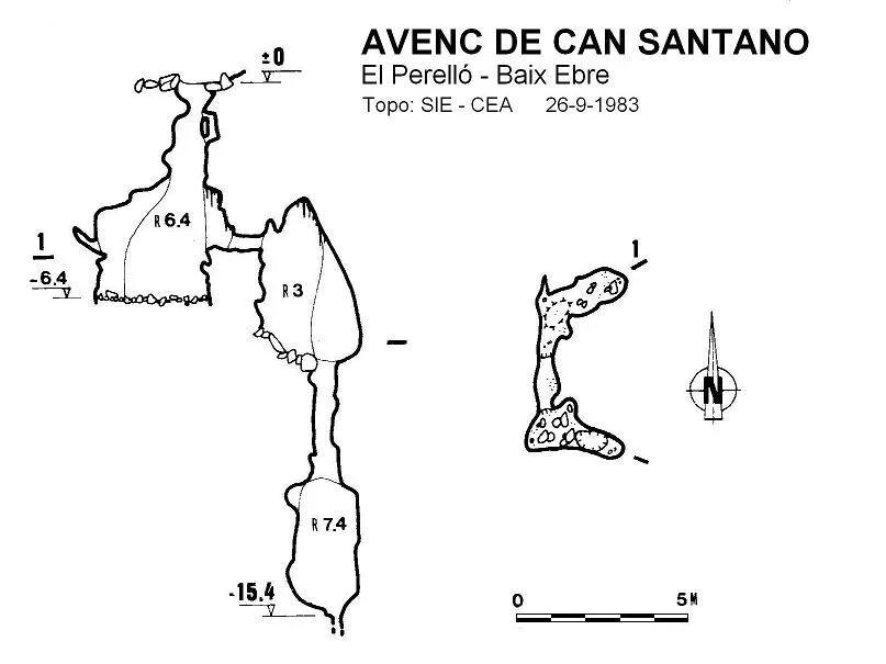 Topographie de CAN SANTANO, AVENC DE
