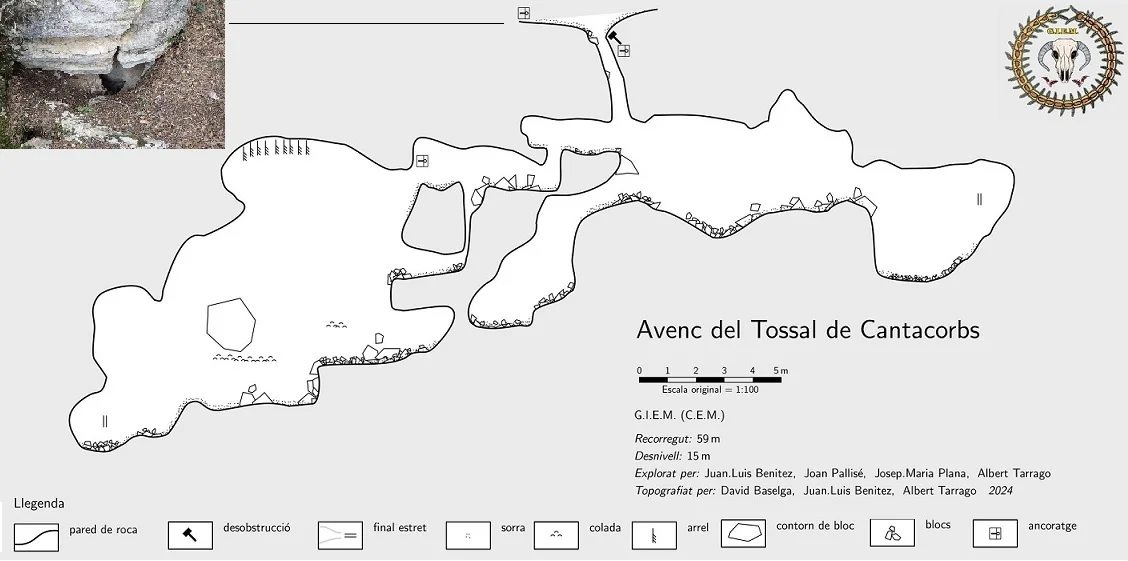 Topografia de TOSSAL DE CANTACORBS, AVENC DEL