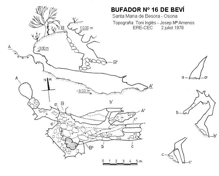 Topographie de BEVÍ, BUFADOR Nº16 DE