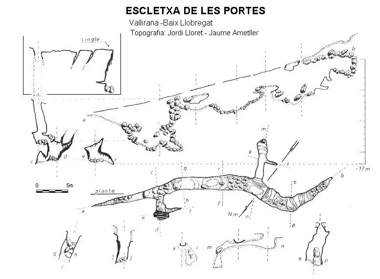 Topografia de PORTES, ESCLETXA DE LES