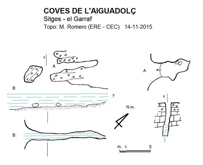 Topographie de AIGUADOLÇ, COVES DE L'