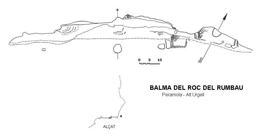 Topografia de ROC DEL RUMBAU, BALMA DEL