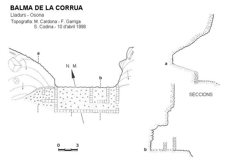 Topographie de CORRUA, BALMA DE LA