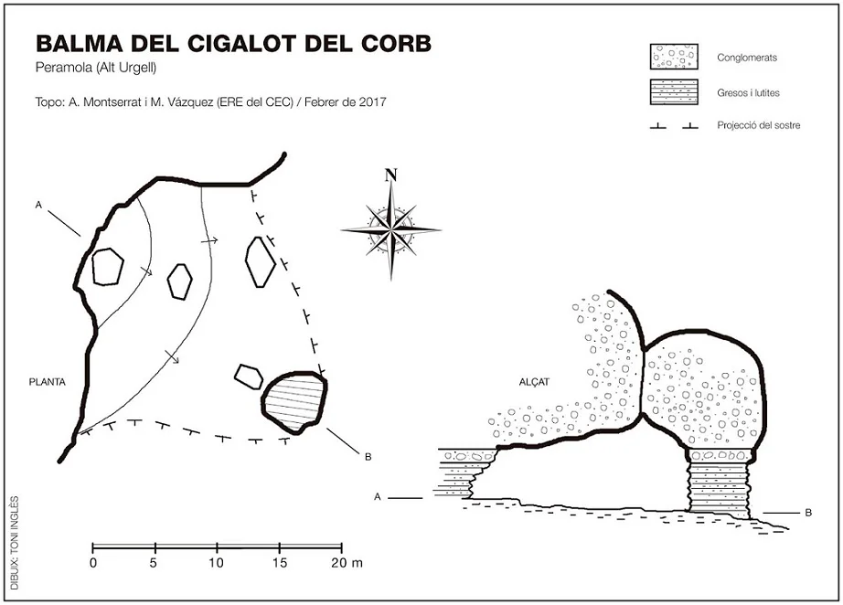Topographie de CIGALOT DEL CORB, BALMA DEL