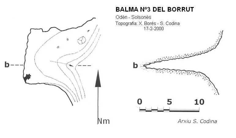 Topographie de BORRUT, BALMA Nº3 DEL