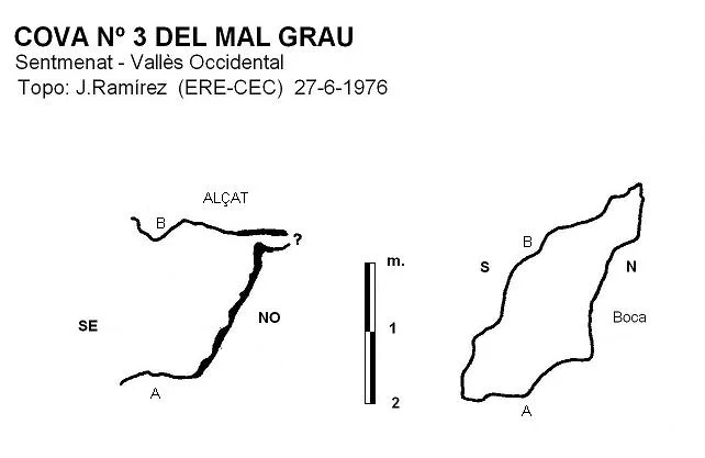 Topografia de MAL GRAU, COVA Nº3 DEL