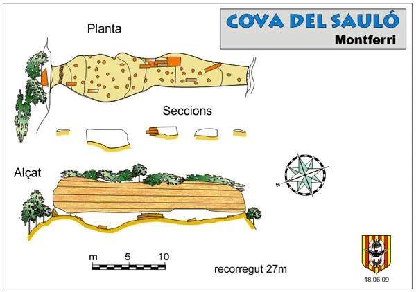 Topografia de SAULÓ, COVA DEL