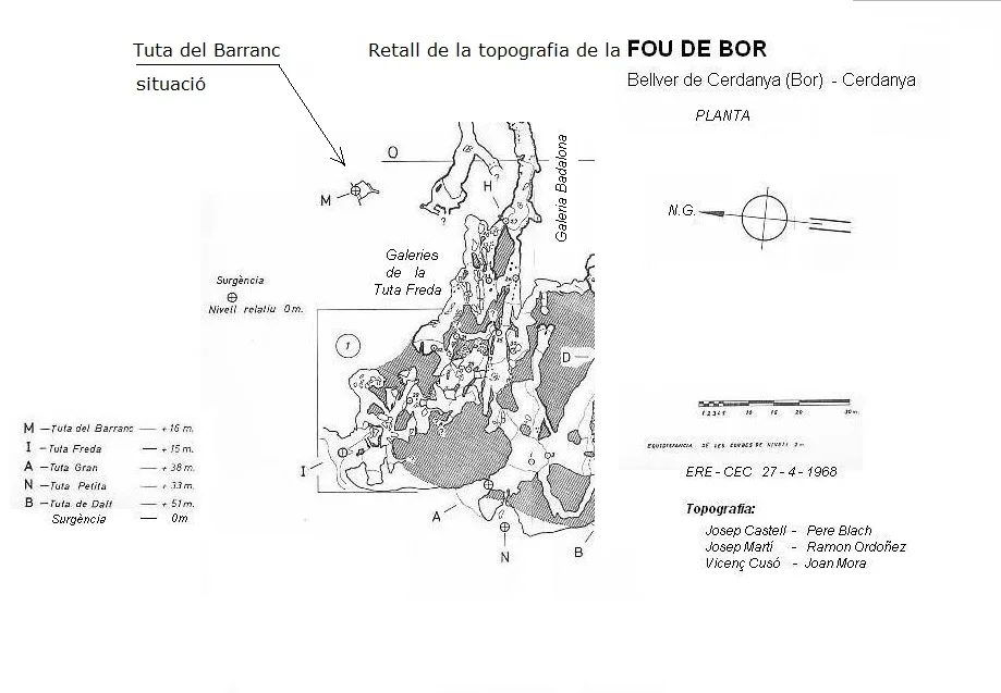 Topografia de BARRANC, TUTA DEL