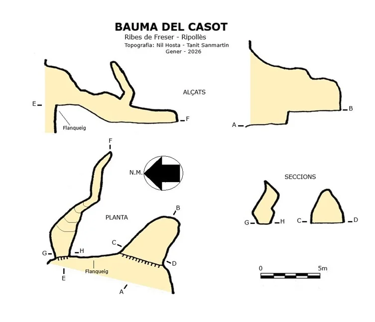 Topografia de CASOT, BAUMA DEL