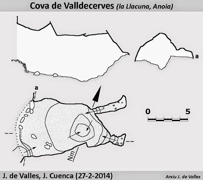 Survey of VALLDECERVES, COVA DE