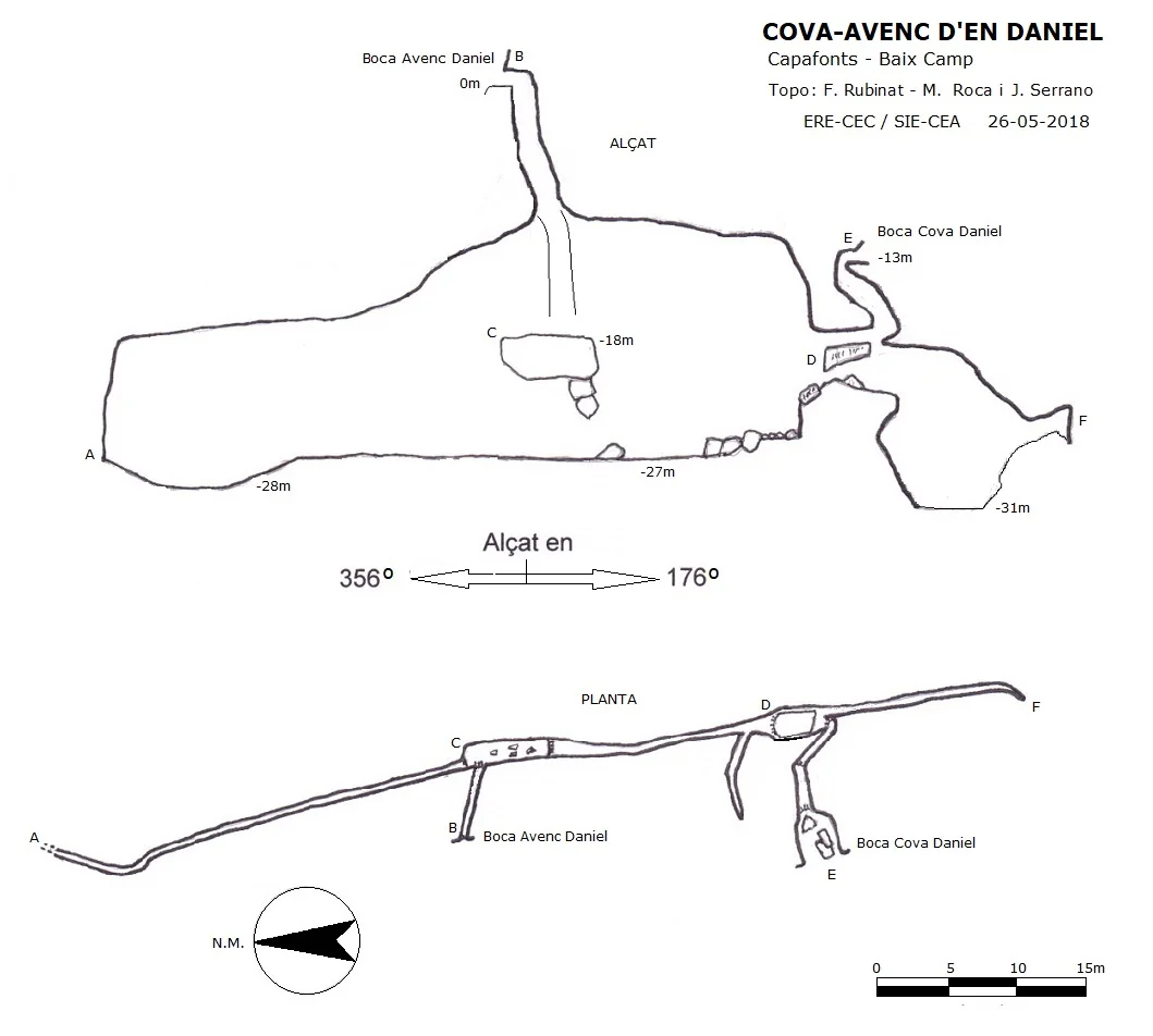 Topographie de DANIEL, COVA-AVENC D'EN