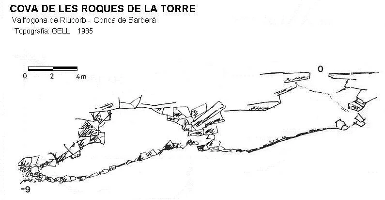 Topografia de ROQUES DE LA TORRE, COVA DE LES