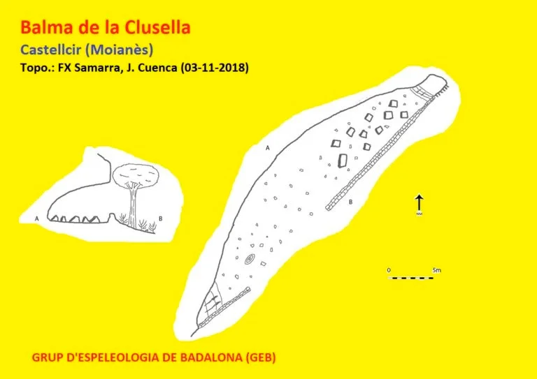 Topographie de CLUSELLA, BALMA DE LA