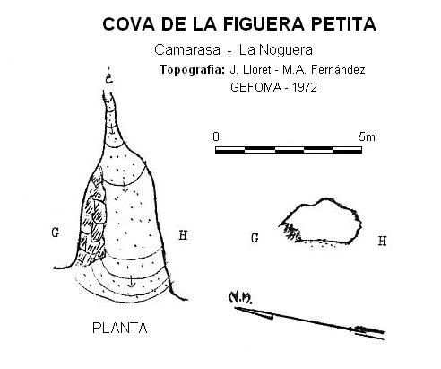 Topografia de FIGUERA PETITA,  COVA DE LA