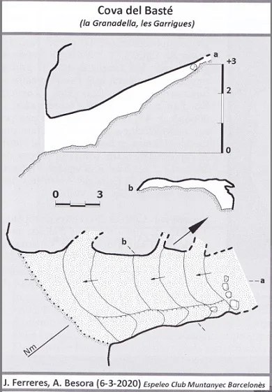 Topographie de BASTÉ, COVA DEL
