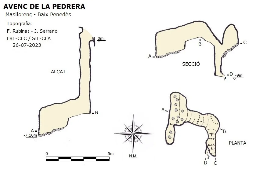 Topografia de PEDRERA, AVENC DE LA