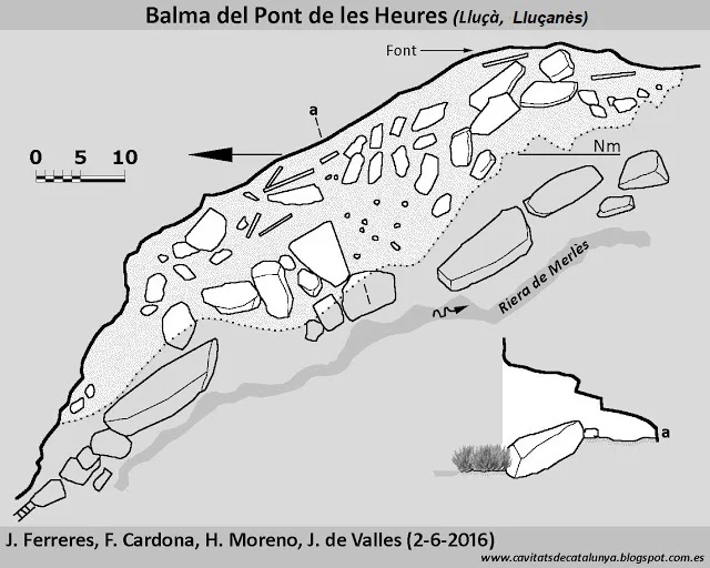 Topografia de PONT DE LES HEURES, BALMA DEL