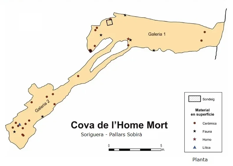 Topografía de HOME MORT, COVA DE L'