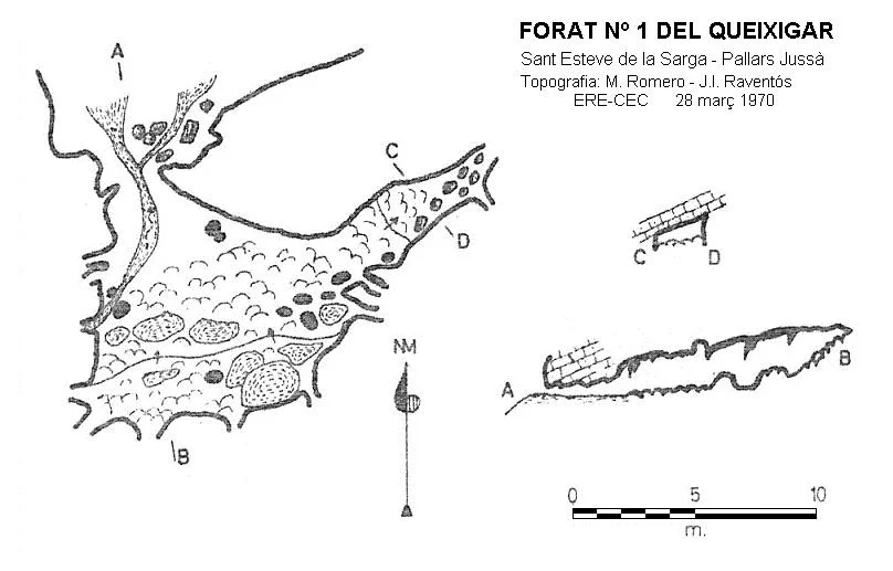 Topografía de QUEIXIGAR, FORAT Nº1 DEL