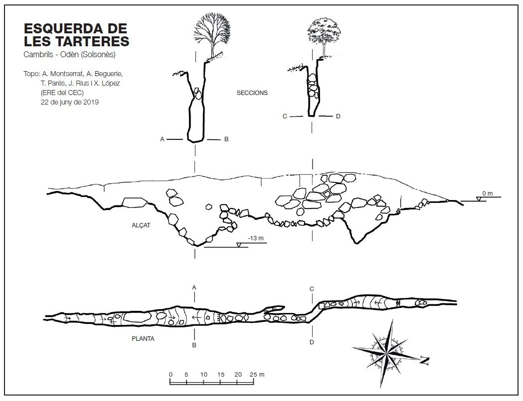 Topographie de TARTERES, ESQUERDA DE LES