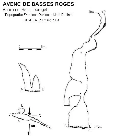 Topografia de BASSES ROGES, AVENC DE