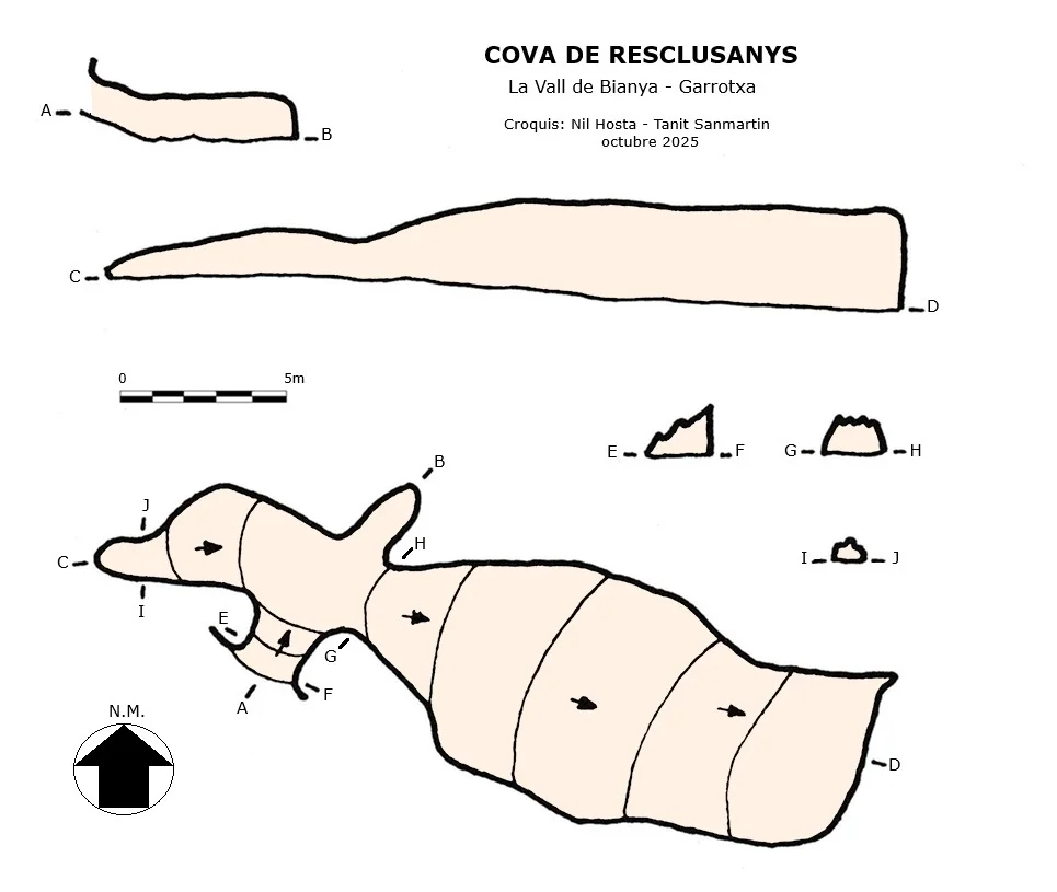 Topografia de RESCLUSANYS, COVA DE