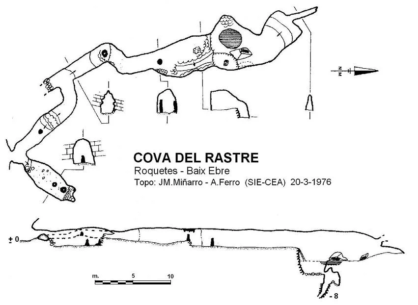 Topographie de RASTRE, COVA DEL