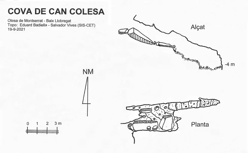 Topografía de CAN COLESA, COVA DE