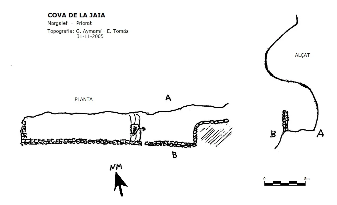 Topographie de JAIA, COVA DE LA