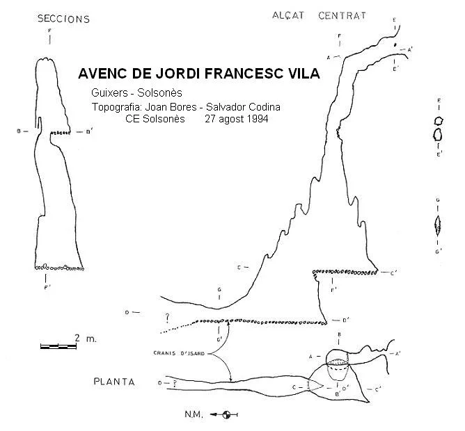 Topografia de JORDI FRANCESC VILA, AVENC D'EN