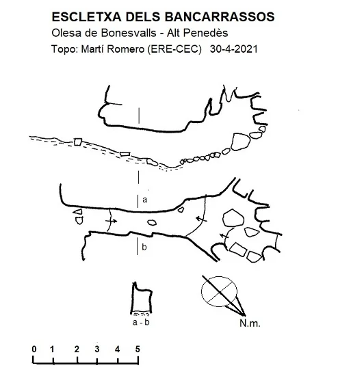 Topographie de BANCARRASSOS, ESCLETXA DELS
