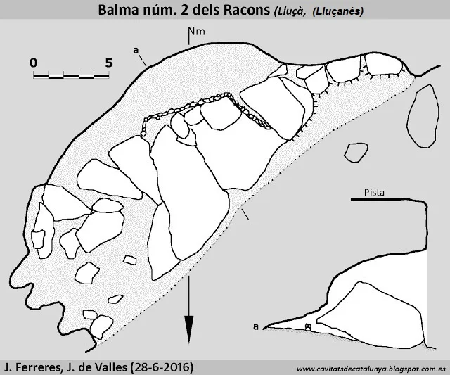Topografia de RACONS, BALMA Nº2 DELS