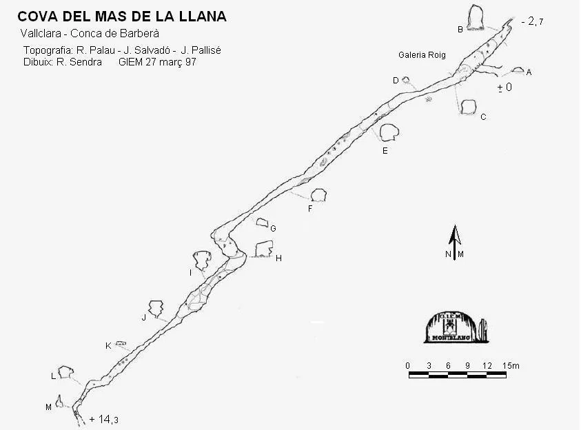 Topografia de MAS DE LA LLANA, COVA DEL