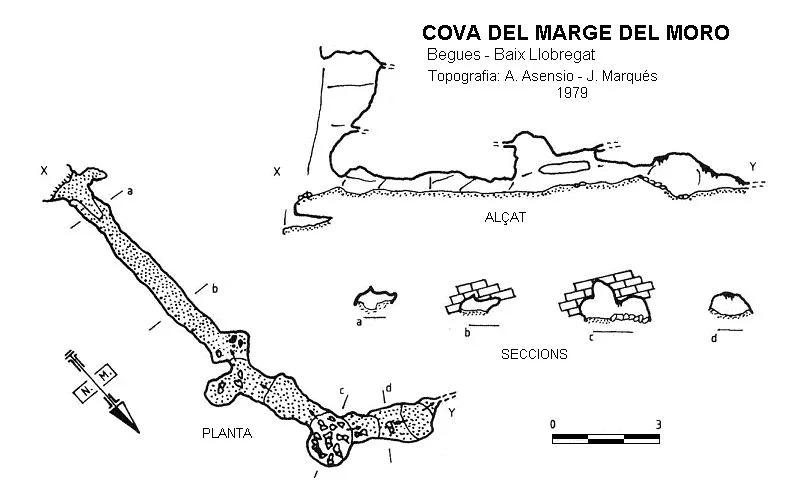 Topografia de MARGE DEL MORO, COVA DEL