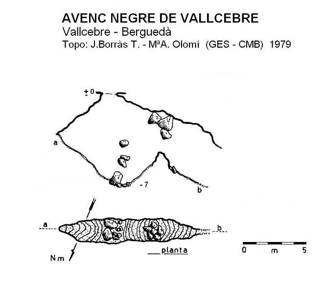 Topografia de NEGRE DE VALLCEBRE, AVENC