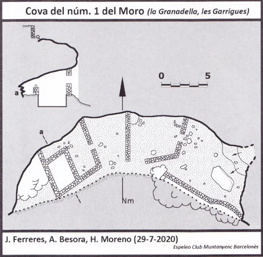 Topografía de MORO, COVA Nº1 DEL